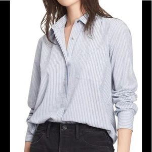 Vince Stripe Cotton Shirt